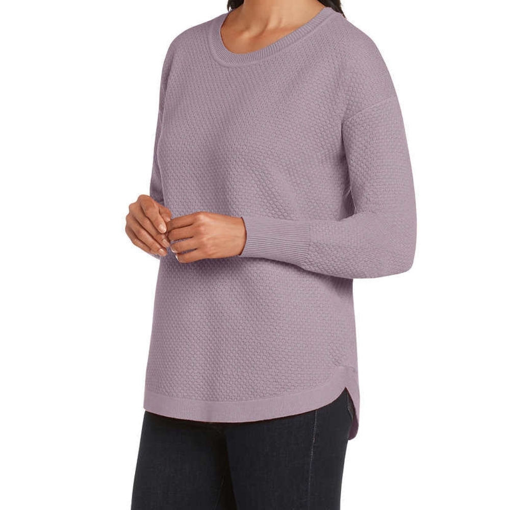 Matty M Lilac Textured Knit Top